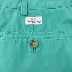 Vineyard Vines Mens Shorts Size 42 Seaglass Green Cotton Chino Flat Front Casual